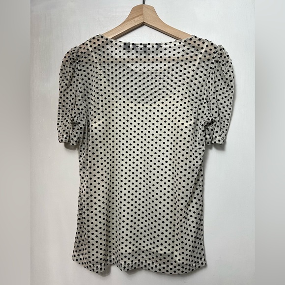 Vero Moda sheer polka dot blouse w/ attached camisole, VGUC, sz small - Picture 2 of 4